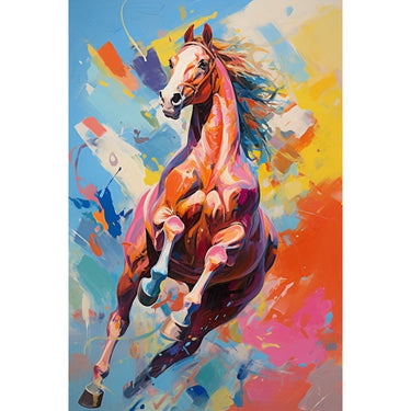 Modern Abstract Horse Canvas